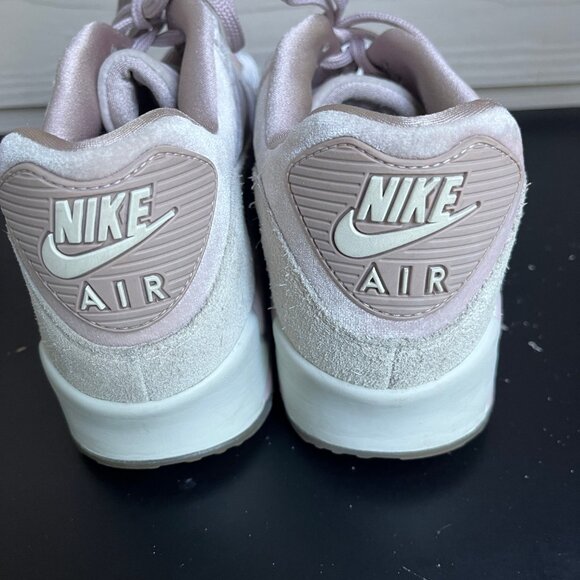 Nike Women's Air Max 90 Velvet Particle Rose Shoes Sneakers Size 10 - Picture 8 of 13
